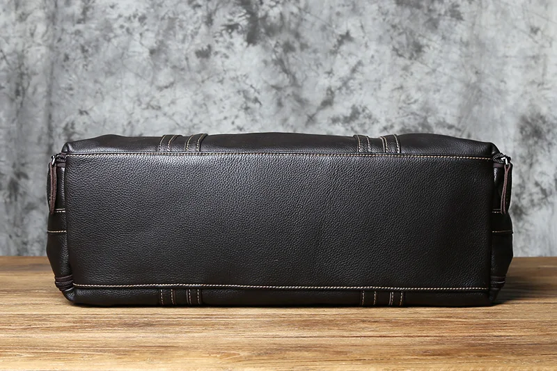 NZPJ Vintage Leder Männer Reisetasche Natürliche Rindsleder Handtasche Lässig Schulter Messenger Computer Tasche Große Kapazität Gepäck Tasche – Detail 8
