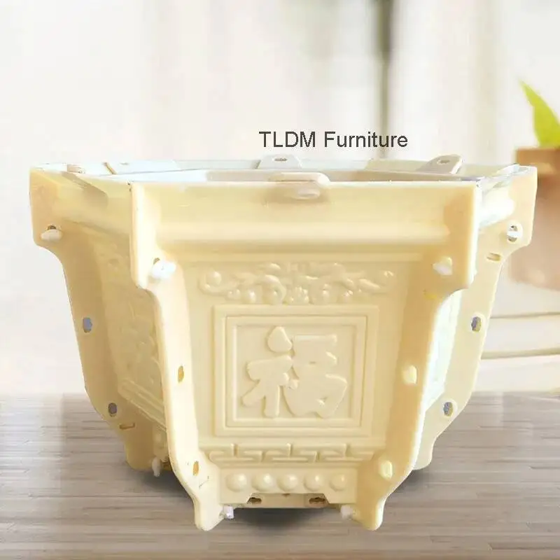 

Китайские креативные формы для цветочных горшков, домашняя вилла, сад, домашний бонсай, бетонный абразивный цементный инструмент, форма, шестиугольная пластиковая модель