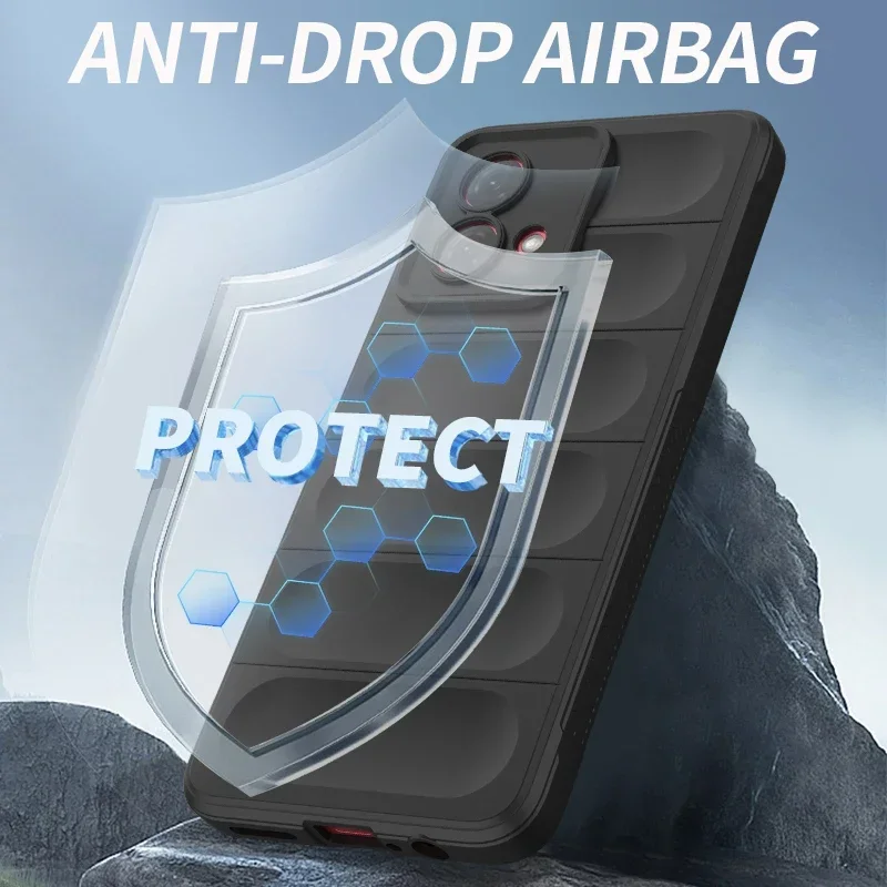 AirBag Cusion Shield Armor Case for Moto G84 G54 G34 G73 G62 G32 4G 5G EDGE 50 Pro 40 Neo Anti-Shock Rubber Case