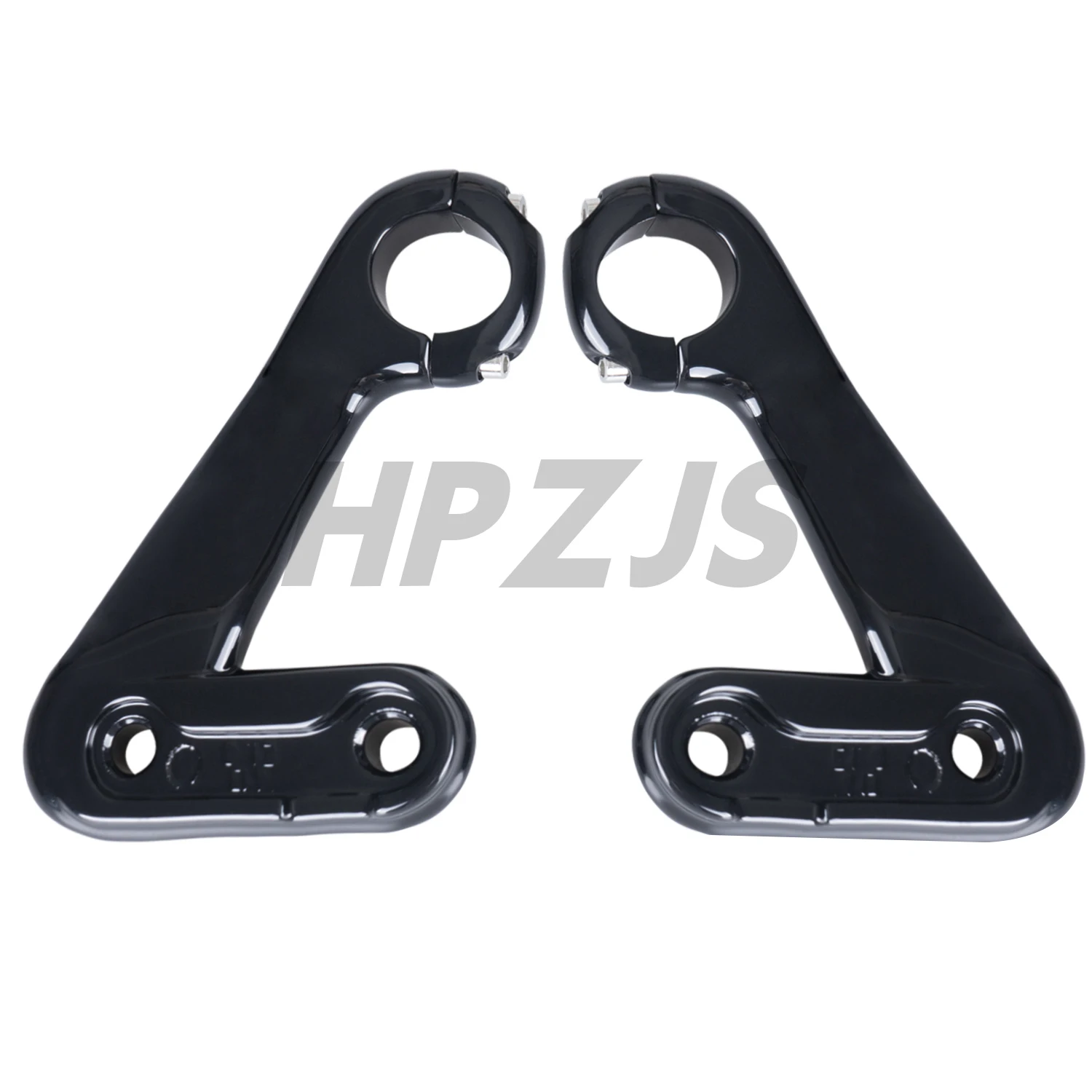 دعامات دعم أمامية للدراجة النارية Harley تتصاعد باللون الأسود/الكروم لـ Road Glide FLTR Ultra FLTRU مخصص FLTRX 2010-2013