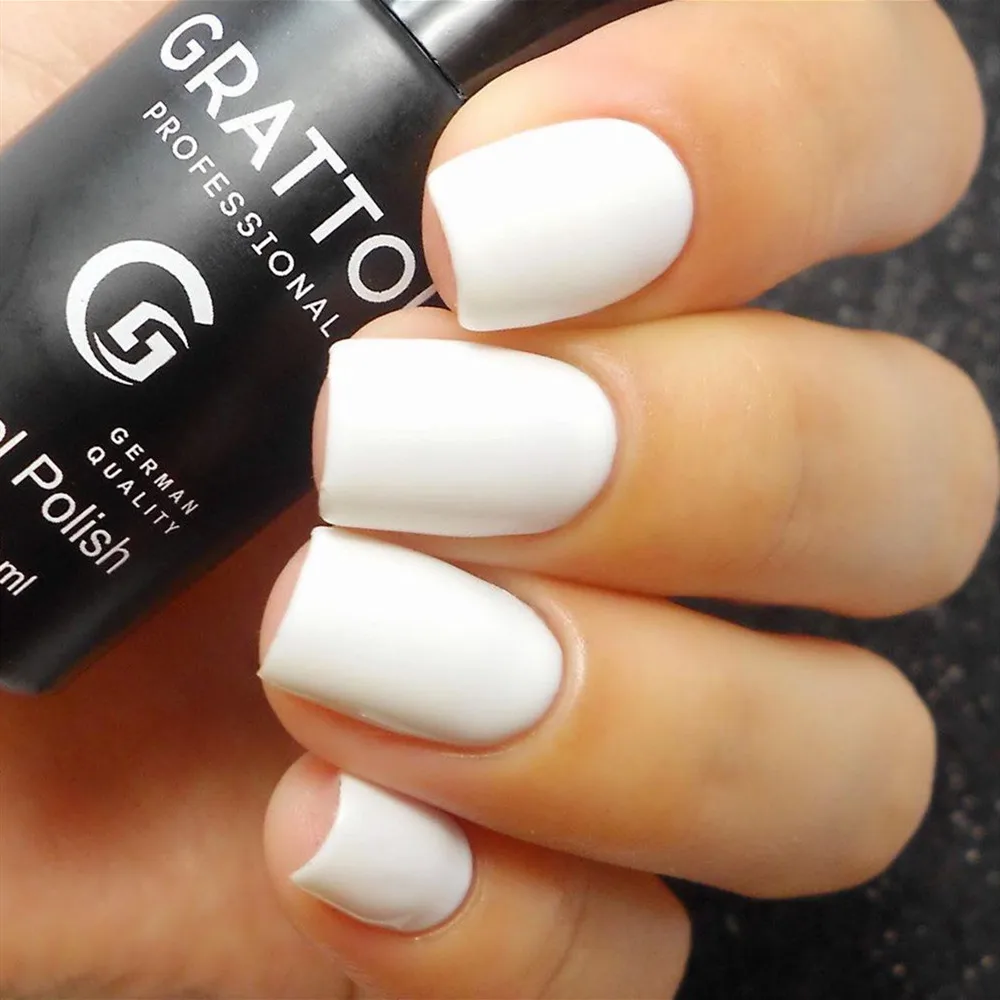 

GRATTOL Professional Nail Art 001 белый цвет УФ-светодиод Soak Off DIY Краска Гель УФ-гель Советы Дизайн Маникюр Лаки для ногтей