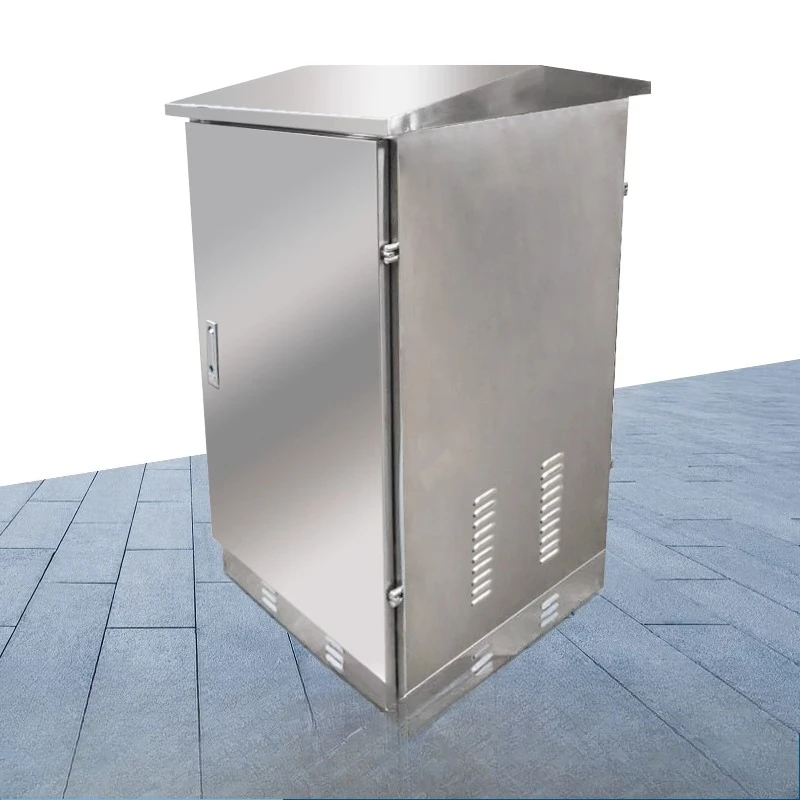 outdoor stainless steel network cabinet 24U outdoor waterproof weak current cabinet 1.2 meters exchange power amplifier cabi