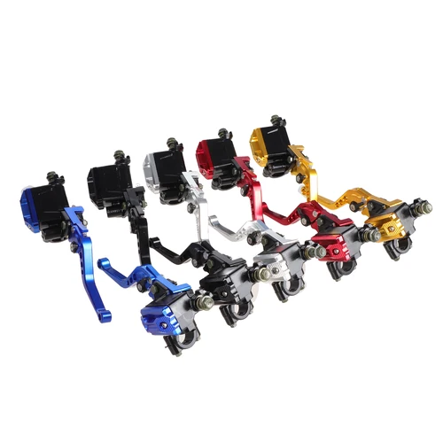 Imagen 2 del producto Universal 7/8 ""22mm CNC ajuste de rodillo de aluminio palanca de cilindro maestro de motocicleta bomba de freno hidráulico mango de embrague manillar