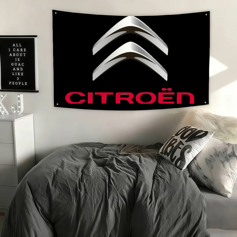 Car flag Art Brand Sci Fi C-Citroen Room Home Decor Wall Mount Home Decor Banner - view 5