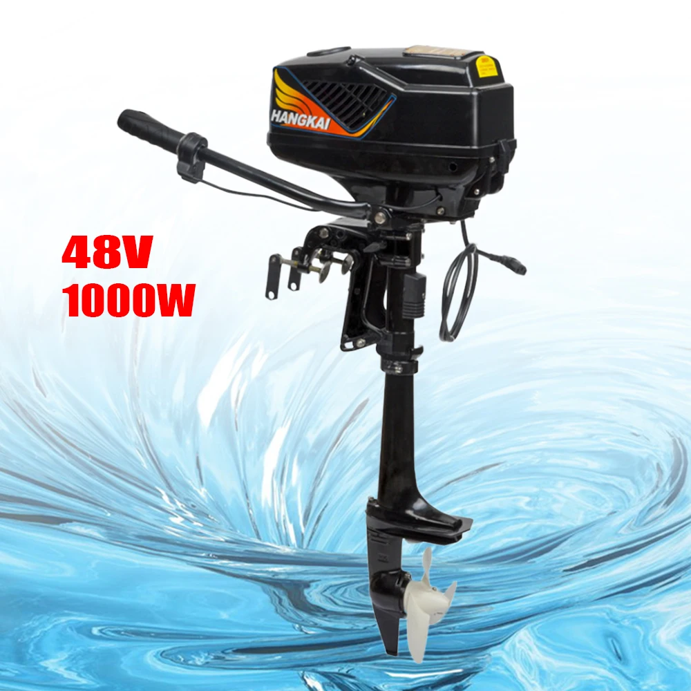 

48V 1000W Powerful Electric Underwater Outboard Motor Brushless motor long shaft model Low Noise W/ Professional Nylon Propeller