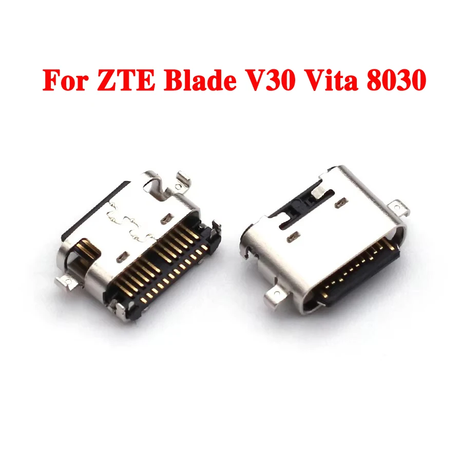 2-50PCS Type C Mirco USB Charging Dock Socket Port Charger Connector Plug C/C For ZTE Blade V30 Vita 8030