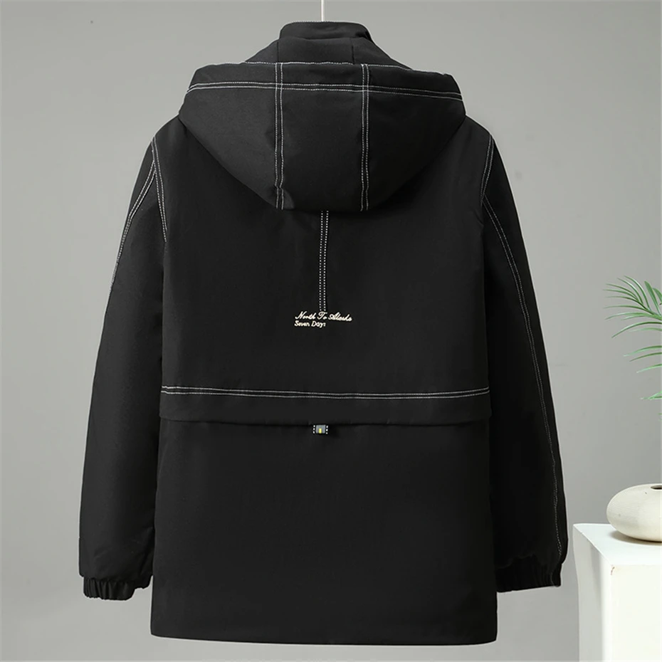 10XL 12XL Plus Size Parka Men Winter Thick Jacket Casual Fashion Black Jacket Coat Male Winter Parkas Big Size 10XL 12XL