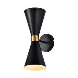 Nordic Industrial Style Bedside Wall Lamp Light Luxury Creative Upper And Lower Cups Bedroom Study Corridor Aisle Wall Light