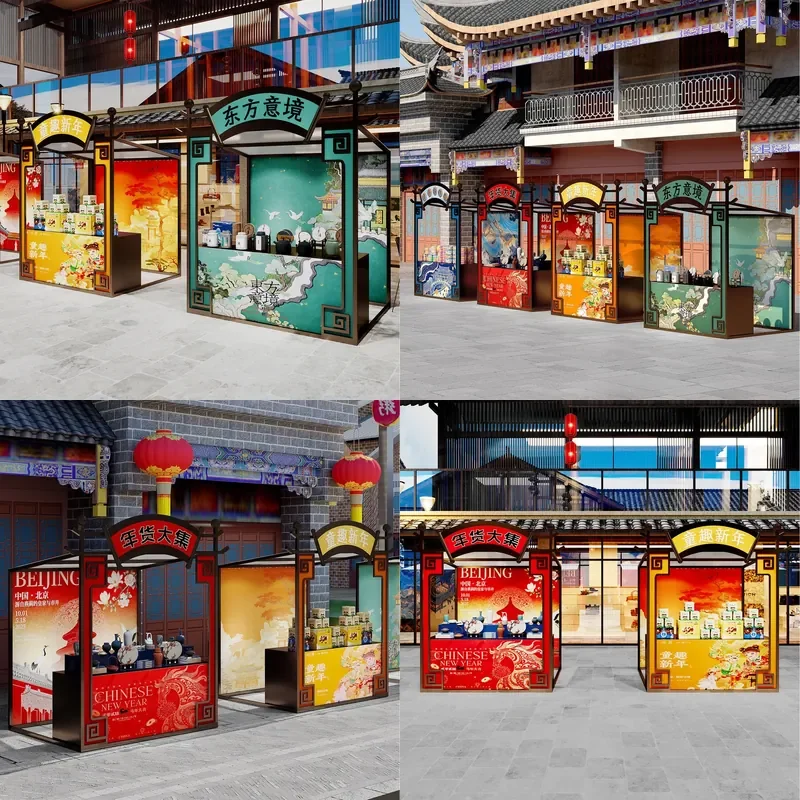 For Outdoor Market Stall Display Shelf Folding Rack for Shopping Mall Night Market Food Festival Snack Vendor Activity Booth