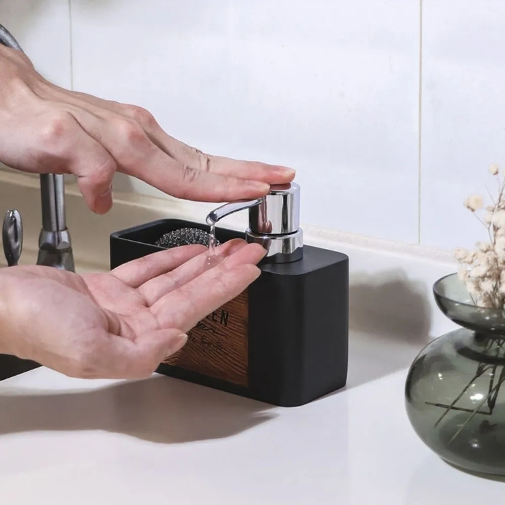 

Pump Head Kitchen Soap Dispenser 160ml ABS Sponge Holder Press Sink Organizer Liquid Soap Dispenser Hand Washing