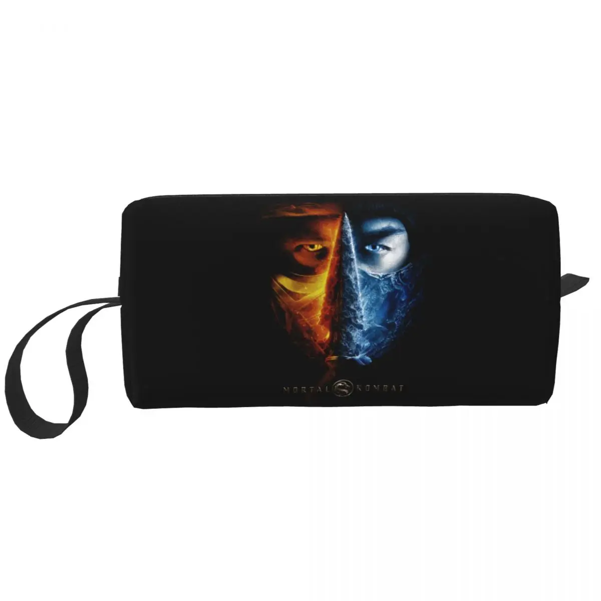 Mortal Kombat Sub Zero Scorpion Cosmetic Bag Women Cute Big Capacity Fighting Game Makeup Case Beauty Storage Toiletry Bags