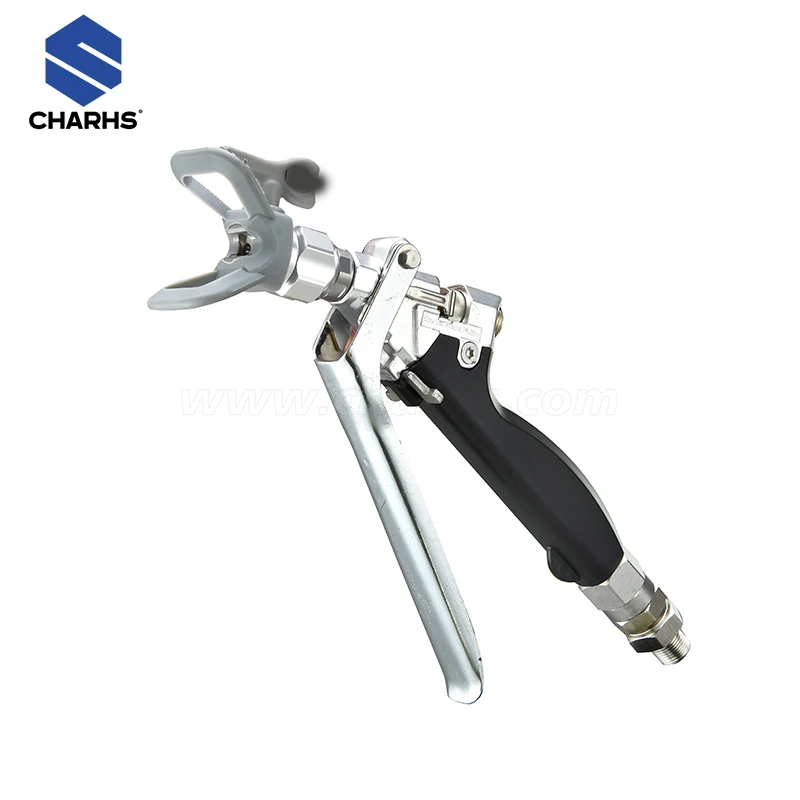 Heavy-duty textured airless spray gun, 350 bar, inline gypsum paint/wall putty spray gun, airless sprayer accessories.