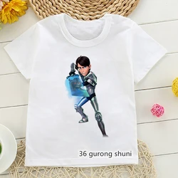 Camiseta divertida con estampado de Trollhunters para niños, ropa de verano con estampado de dibujos animados de Jim Lake Jl