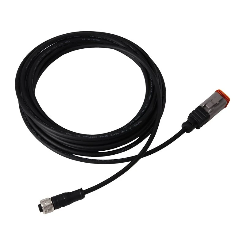 Transfer Cable DT06-6S 6Pin Female Plug Waterproof Connector For M12 A Coding 5Pin Female Vehicle Mod For Car Wiring Harness