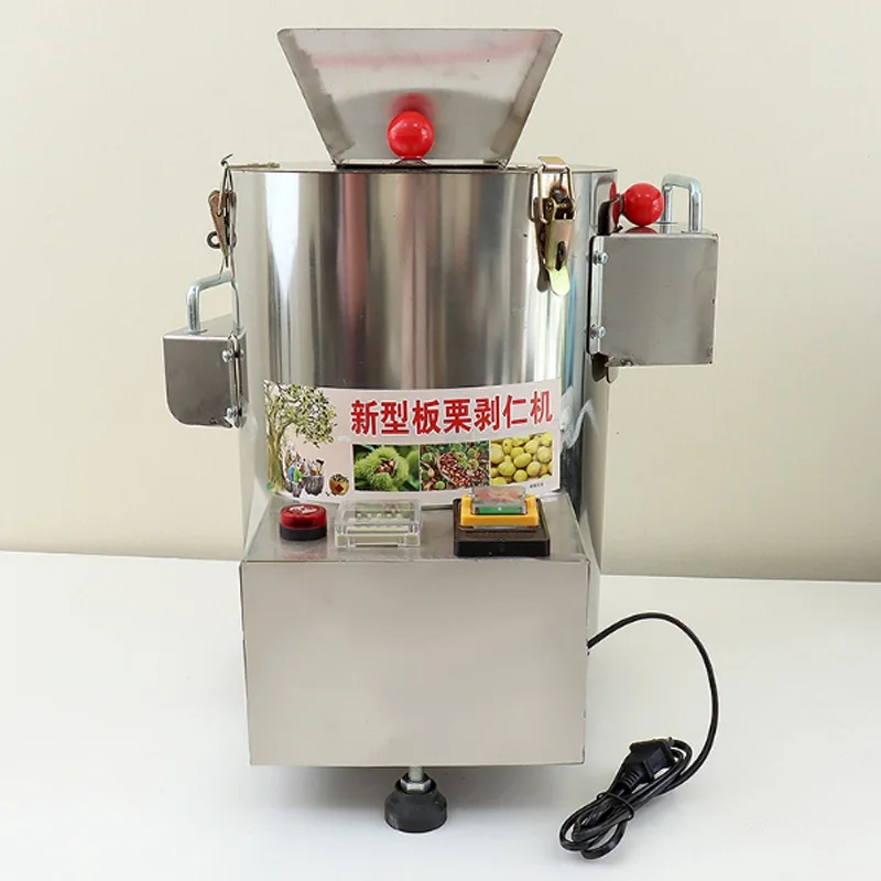 

Commercial Automatic Chestnut Peeler Machine 8 10 Blades Chestnuts Skin Removal Processador