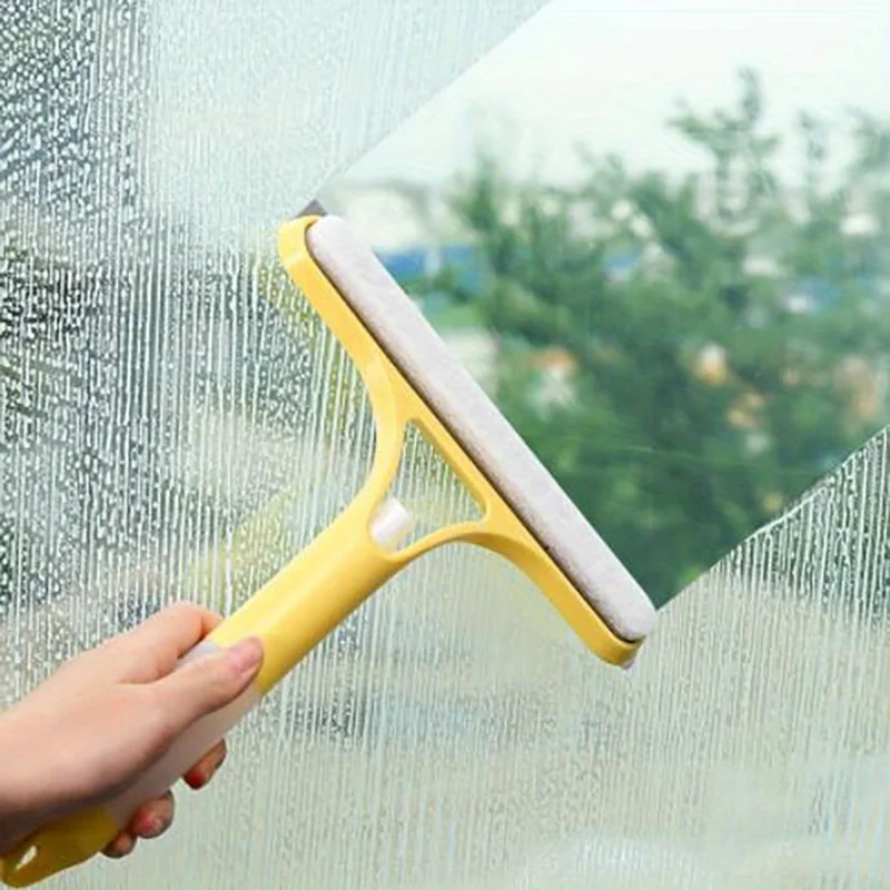 Household Multifunctional Glass Cleaning Tool With Watering Can 3-In-1 Mirrors Glass Scraper Window Scraper