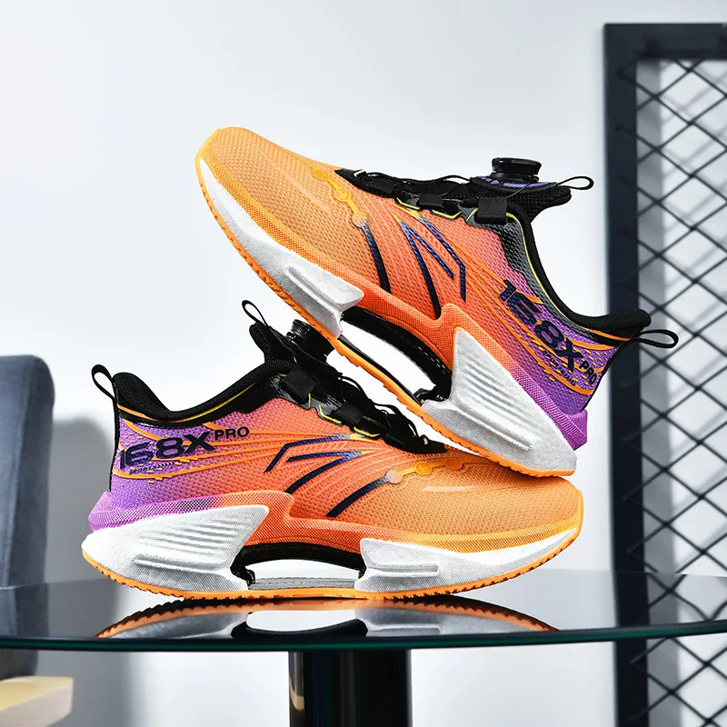 

2025 Men Autumn Shoes Bestseller Breathable Mesh Running Shoes Carbon Plate Speed Training Cushioned Anti-Slip kids Hiking shoes