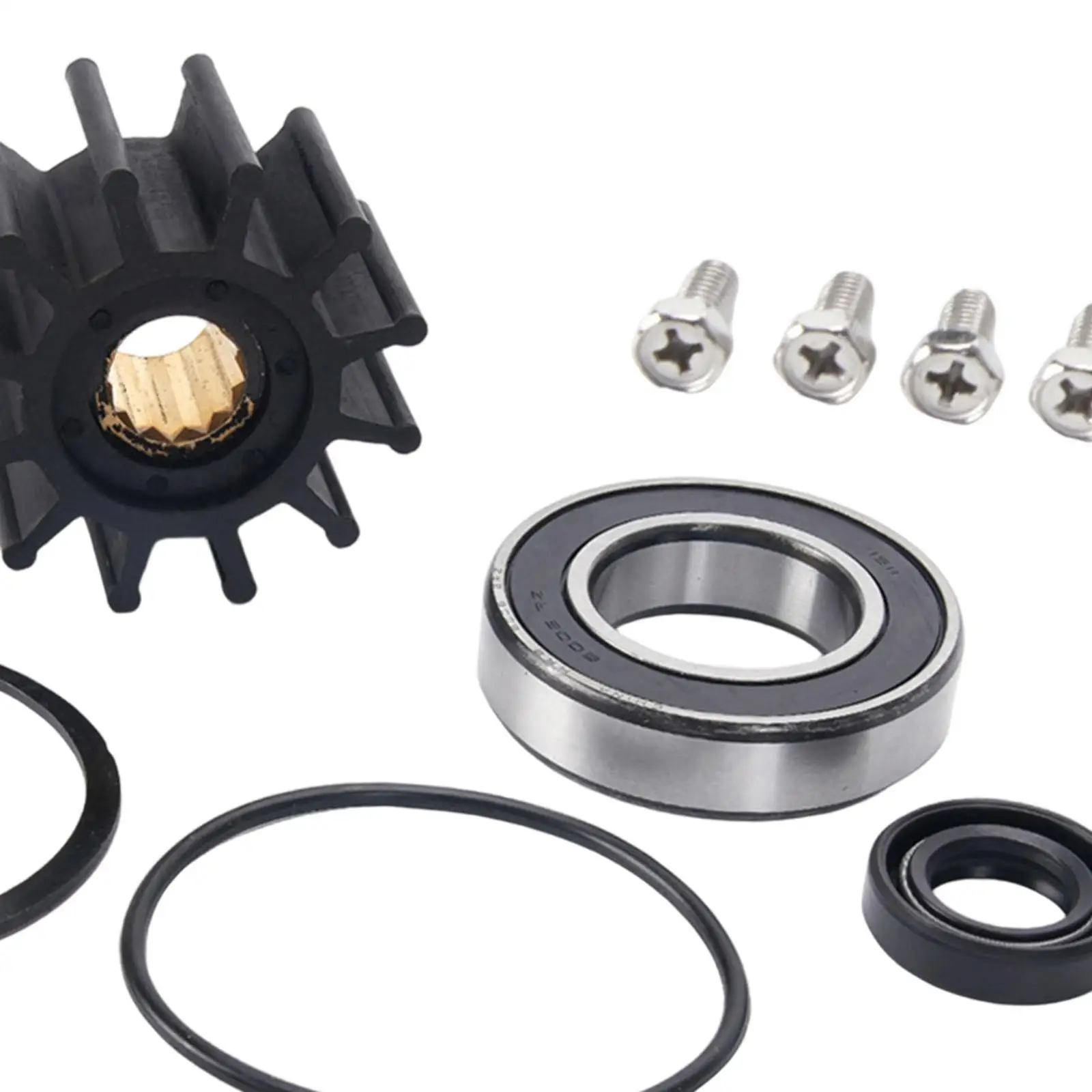 Accessorio kit di riparazione pompa acqua di mare con cuscinetti e girante Installa facilmente la sostituzione 21214595 21214596 21214599 21214601