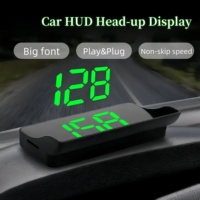 Car Head Up Gps New Style Hd Speedometer Speed Kmh Digital Hud Windshield Projector Electronics Accessories Display