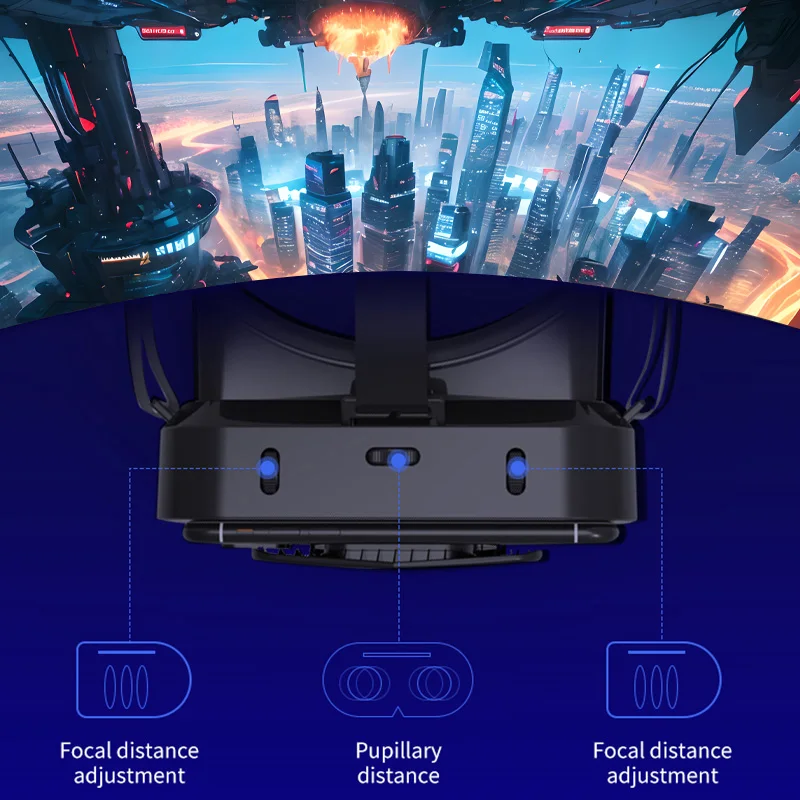 G10 imax tela gigante vr óculos 3d caixa de realidade virtual capacete de papelão google para 4.7-7 polegadas smartphone suporte joystick