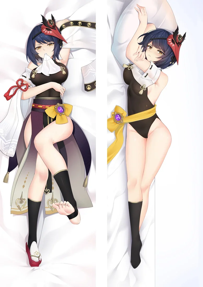 

60x180 см Game Genshin Impact Kujou Подушка «Dakimakura» чехол обнимающая подушка для тела Чехол Kokomi костюм Otaku наволочка