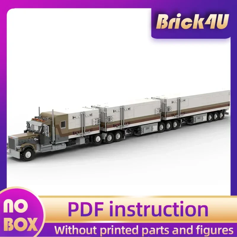 

Moc Building Bricks Модель городского автомобиля 379 Dromedary B-Double Trailer Технология Модульные блоки Подарочные рождественские игрушки Наборы для самостоятельной сборки