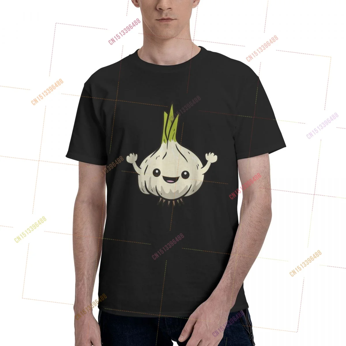100% Cotton Garlic Lover Cute Garlic Vegetable Love t shirts Men Women Clothing T-Shirts Tops Tees S-6XL