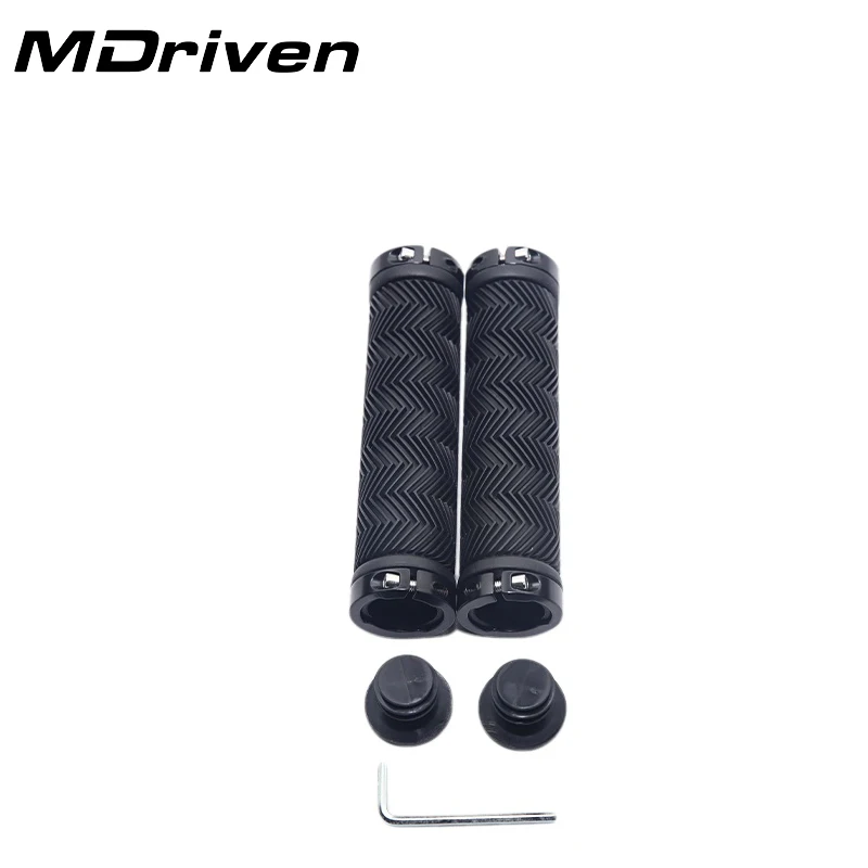 

M Driven Bicycle Grips BMX Bike Handbar Grips Rubber Bilateral Lock Mountain MTB Bikes Handlebar Grips Non-slip bmx parts