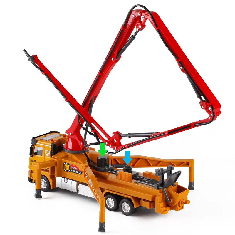 1:40 bomba de spray caminhão carro brinquedo modelo diecast motores de incêndio puxar para trás som luz liga + plástico engenharia veículo coleção presente