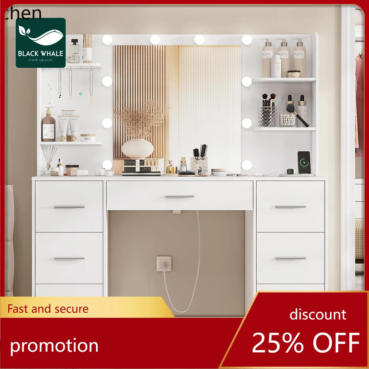 HXL dressing table panel furniture bedroom makeup table dressers