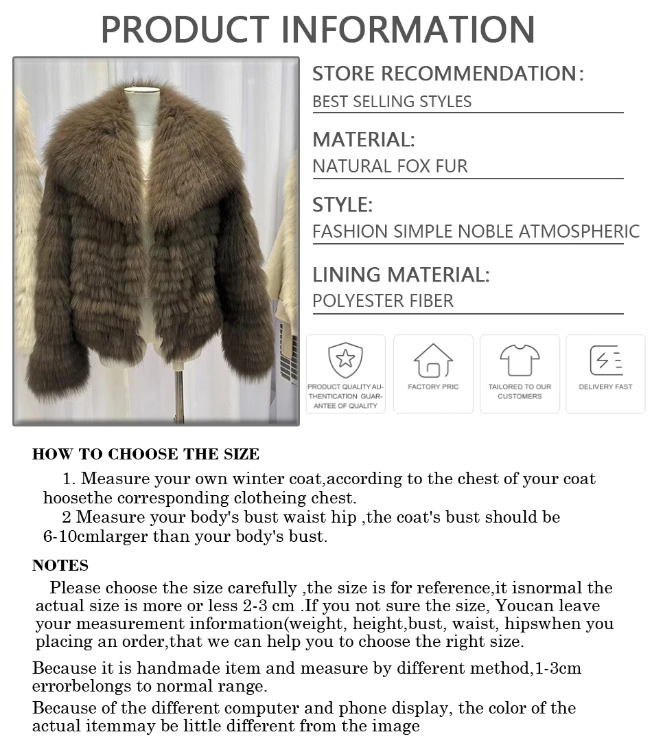 Winterjas voor dames Echt vossenbontjack Natuurlijk vossenbont Pluizig jack Luxe merken Korte jas van echt bont