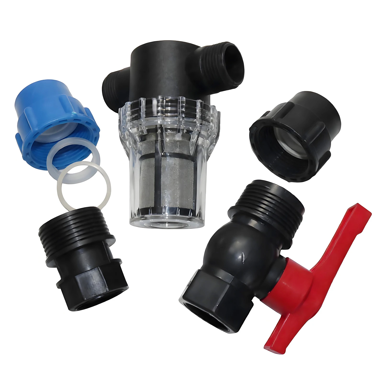 80 mesh water filter 25~32mm hose connector PVC ball valve car wash water connector 3 Kit Car wash water gun connector