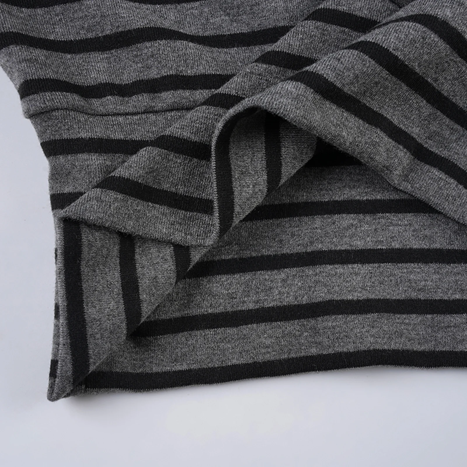 시크 여성용 오프숄더 패치워크 탑 스트라이프 프린트 긴팔 허리 조임 티셔츠 스트리트웨어