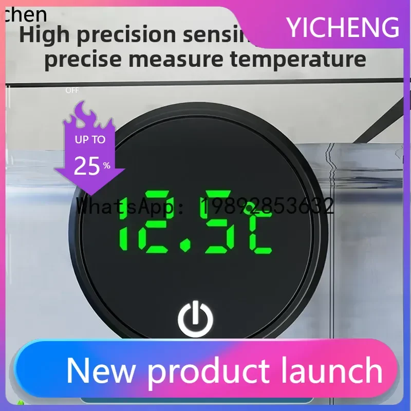 

C1 Bottom Filter Integrated Living Room Small Fish Tank Desktop Gold Crystal Ultra White Glass No Water Change Needed