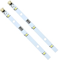 2pcs LED Strip Light for RONGSHENG/HISENSE Refrigerator E349766 MDDZ-162A 1629348 1529227 DC12V 2W LED Fridge Light Bar Compatib