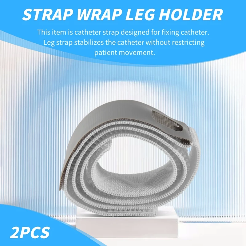 2Pcs Catheter Fixator Elastic Comfortable External Durable Urine Bag Leg Holder Strap Wrap Leg Holder