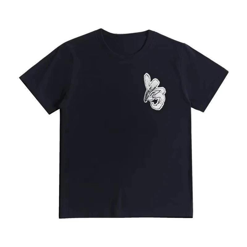 

Trend Sport Men Women Fashion Luxury Brand All-cotton Printed Top T-shirtsstreet Party Casual Round-neck Short-sleeved Shirts
