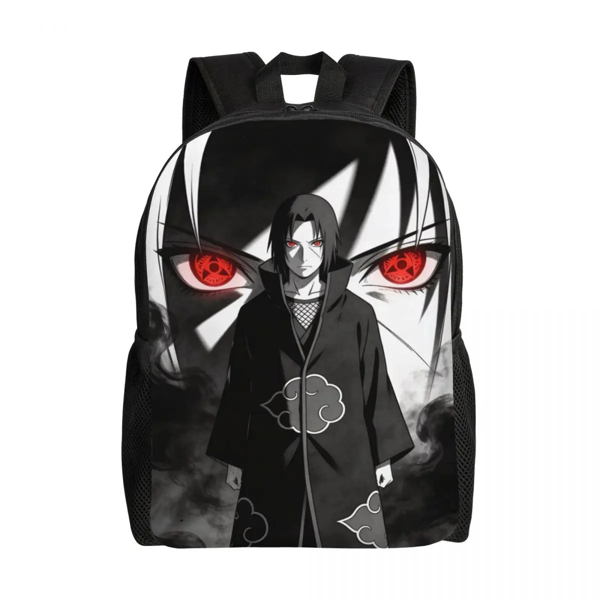 

Custom 3D Uchiha Sasuke Backpacks for Girls Boys N-Narutoes School College Travel Bags Men Women Bookbag Fits 15 Inch Laptop