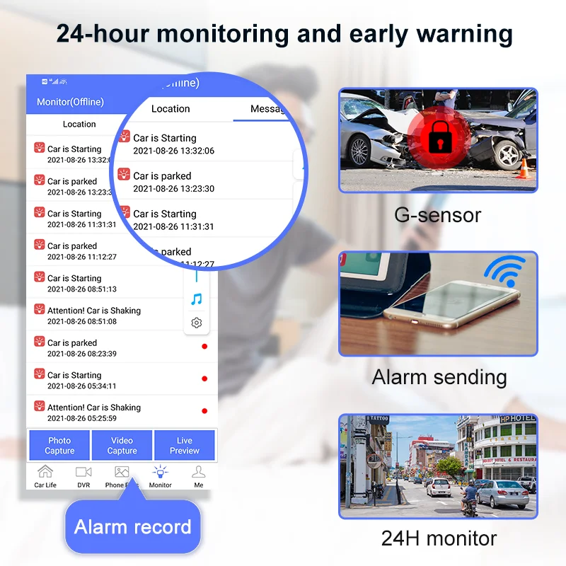 4 كاميرا T99 سيارة داش كام مسجل نظام تحديد المواقع والملاحة 4G أندرويد 8.1 واي فاي 1080P Reaview مسجل فيديو مراقبة وقوف السيارات
