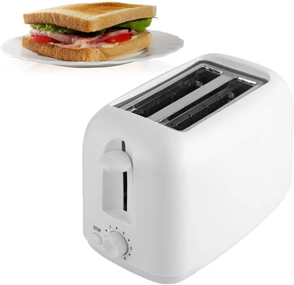 صانع الوافل الصغير، محمصة أوتوماتيكية 650 وات، صانع ساندويتش الإفطار بشريحتين، أداة طبخ الخبز، محمصة خبز سريعة التسخين