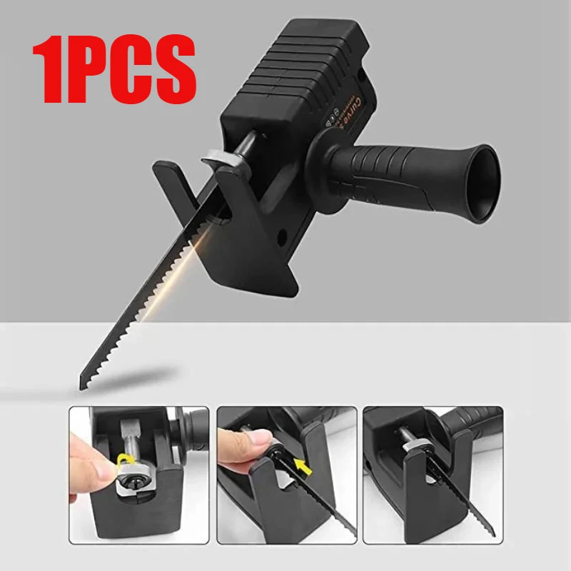 

Electric drill modified electric saw portable reciprocating saw curve saw converter with 3 saw blades