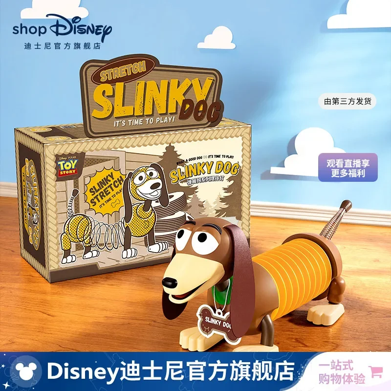 Disney Toy Story Slinky Dog Night Light Figure Kawaii Bedroom Home Sleep Lamp Anime Collection Model Figurine Desk Decoration