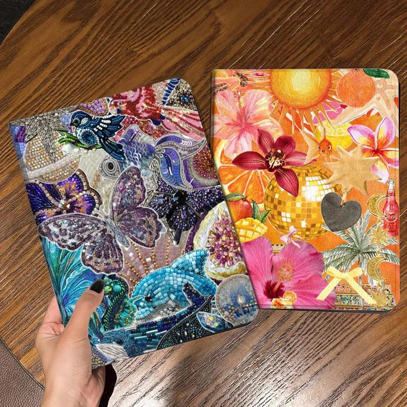 

Colorful Butterfly Pattern Art Tablet Case For Apple iPad Air Pro mini 1 2 3 4 5 6 7 8 9 11 M2 M3 M5 M4 5th 6th 7th 10th 11th