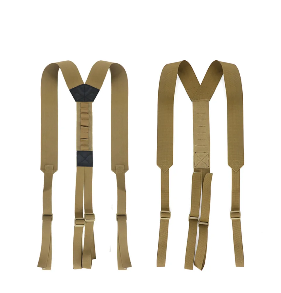 Imagem -03 - Wolf Brown Tactical Suspenders cp Cinta Cintas Acessórios com Avs Cintura Seal