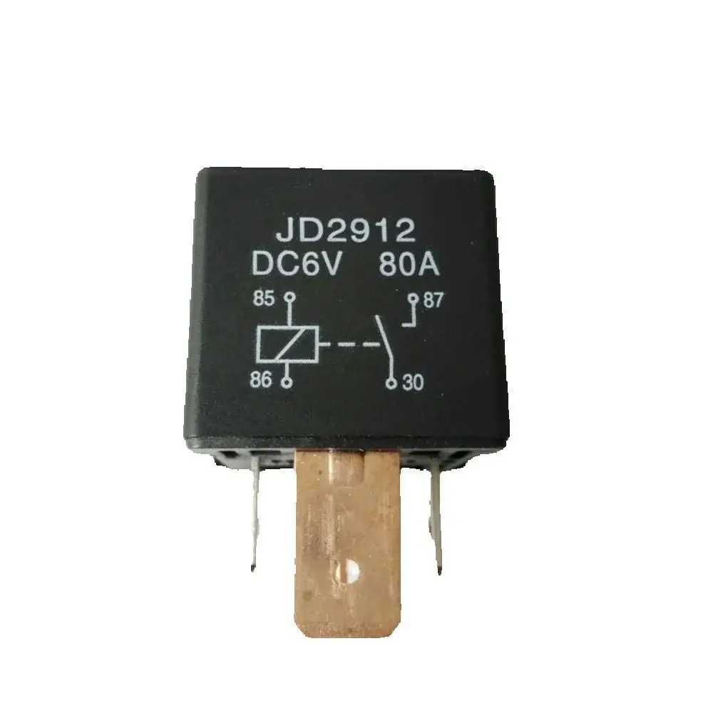 

3Pcs JD2912 DC 6V 80A Automotive Air Conditioner Relay 4Pins NO 5Pins NO/NC Conversion