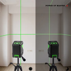 Powerful 2 Lines Green Laser-Level Self-leveling Vertical Horizontal Cross-Line Meter For Floor Tile