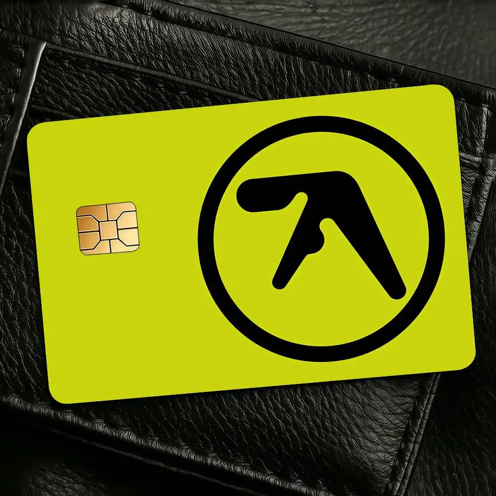 Singer A-Aphex T-Twin Credit Skin Cover Card Stickers 4PCS Film Bus Pass Front Decoration Bank Debit Waterproof
