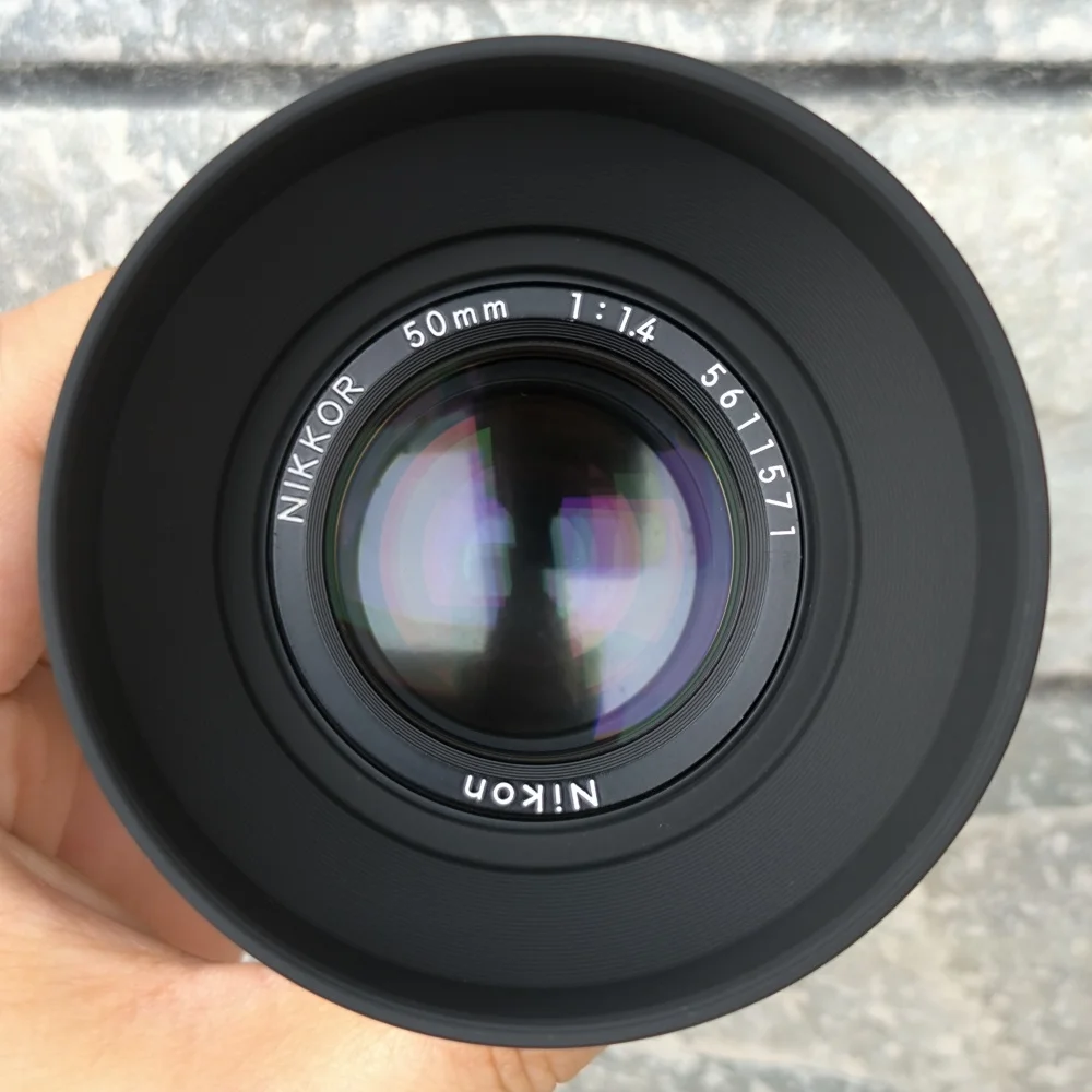 Lightweight Metal Camera Lens Hood for Nikon AI Nikkor 50mm f/1.4 S AF 50mm F1.4 D Hood Lens Cap Replaces Camera Accessories