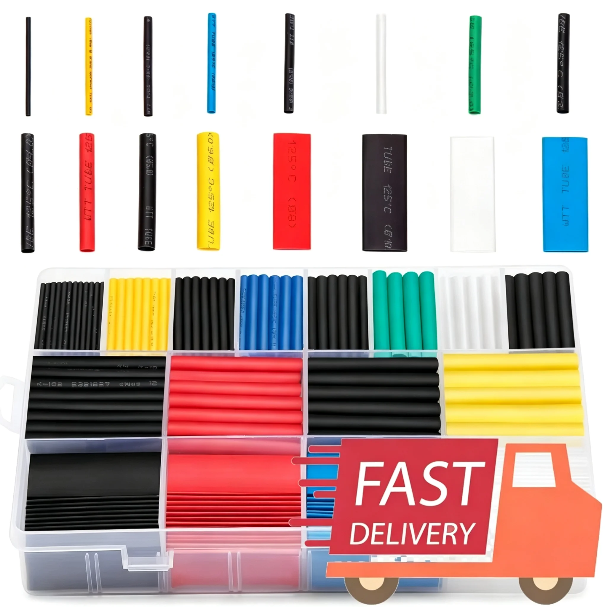 Schrumpfschlauch-Set, Draht, elektrischer Anschluss, Drahtwickel, Kabelschutz, thermobeständiger Schlauch, Verpackungsisolierung