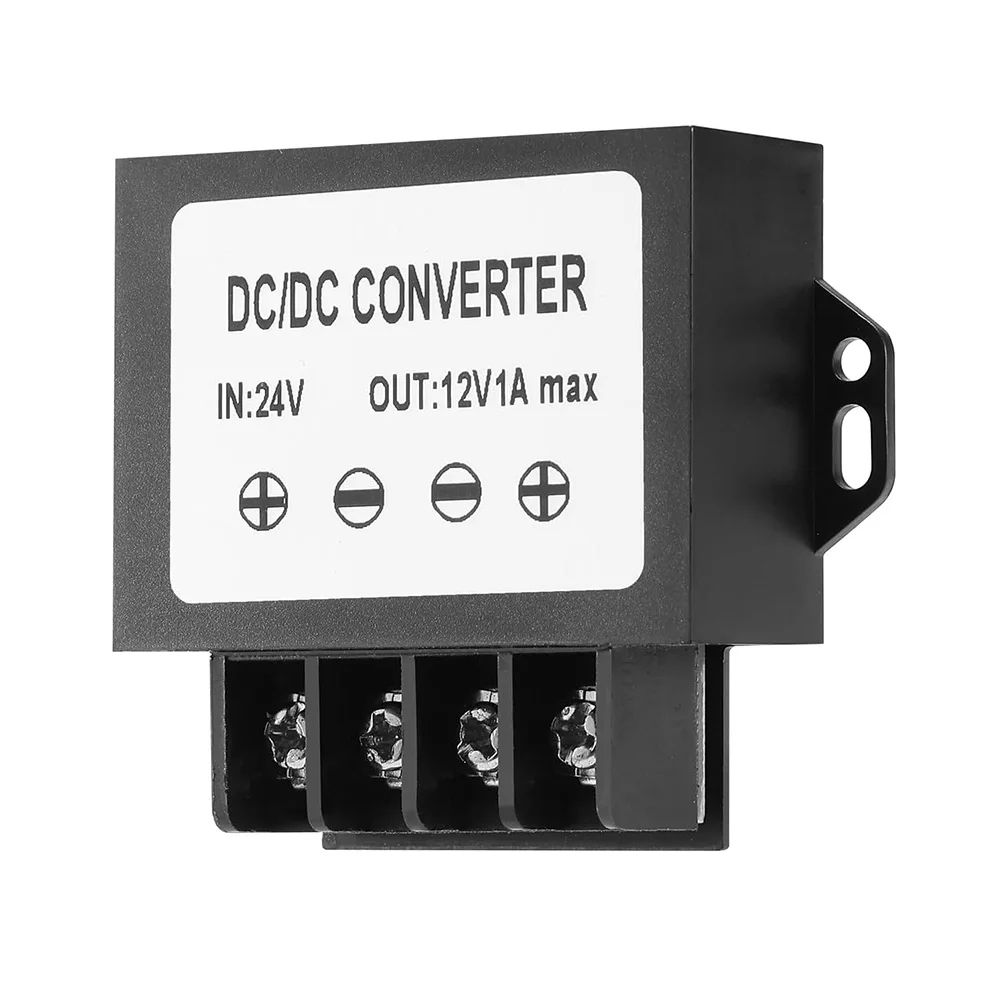 

24V to 12V DC Converter Power Adapter 1A Output Featuring Overcurrent and Short Circuit Protection for Reliable Power Conversion